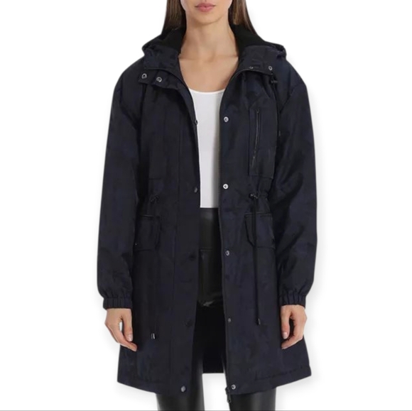 Avec Les Filles Jackets & Blazers - Avec Les Filles Outerwear Fall Navy Hooded Streetwear Office City Jacket Coat